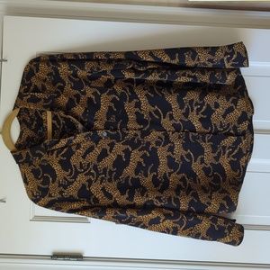 Rails Kate Silk Shirt Animal Print